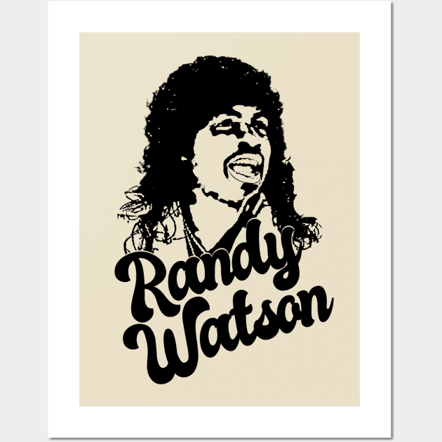 Retro Randy Watson 1988 Style Classic Wall Art by Hand And Finger